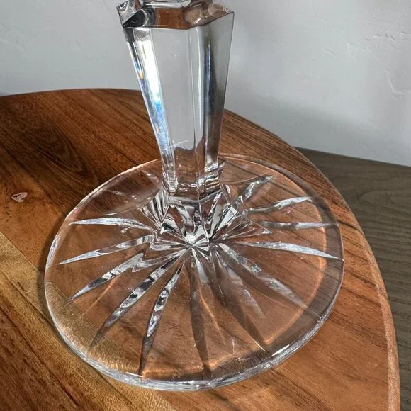 Elegant Clear Crystal Taper Candle Holders — Pair - Picture 11 of 14